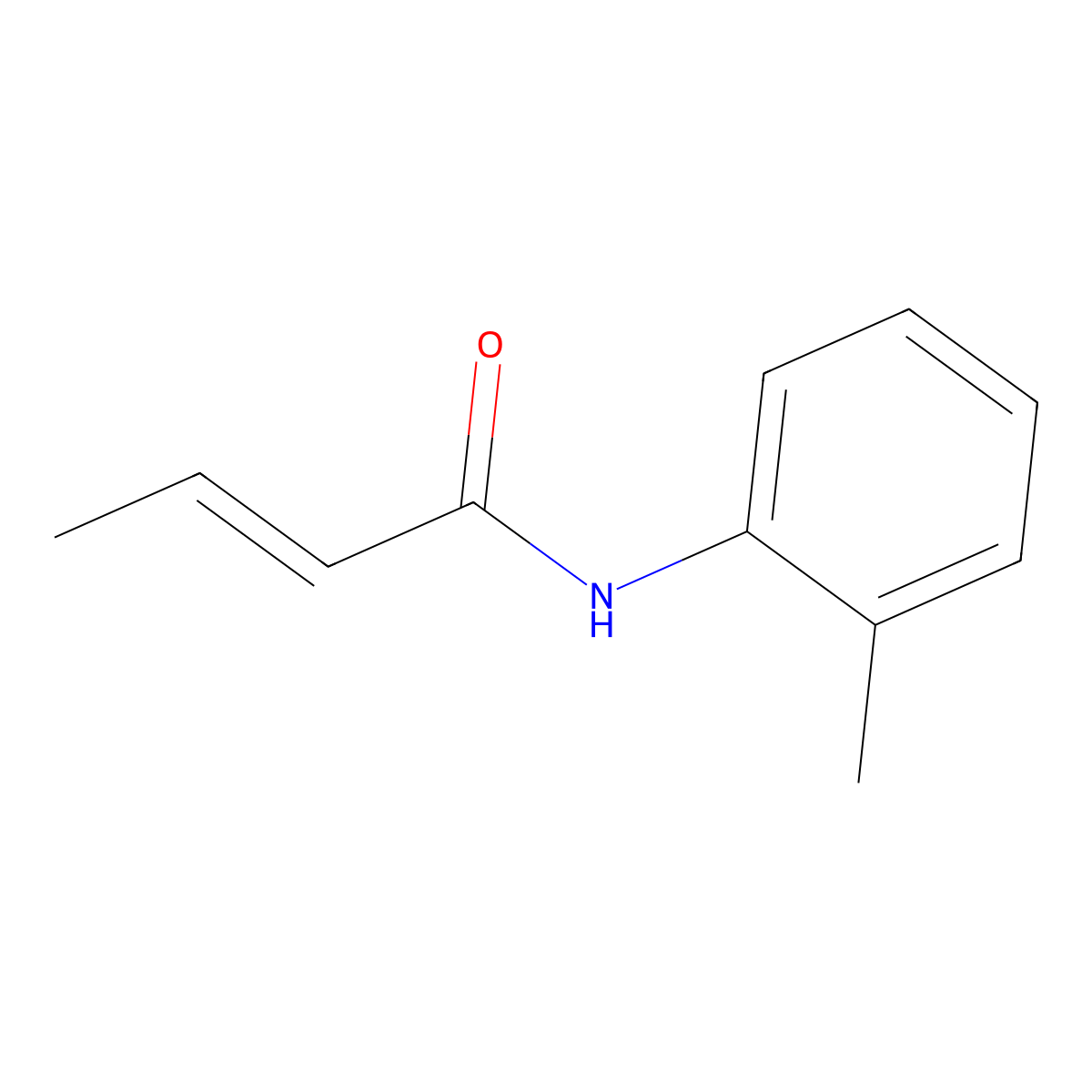 N-(o-Tolyl)but-2-enamide molecular structure, CAS 2196187-17-2