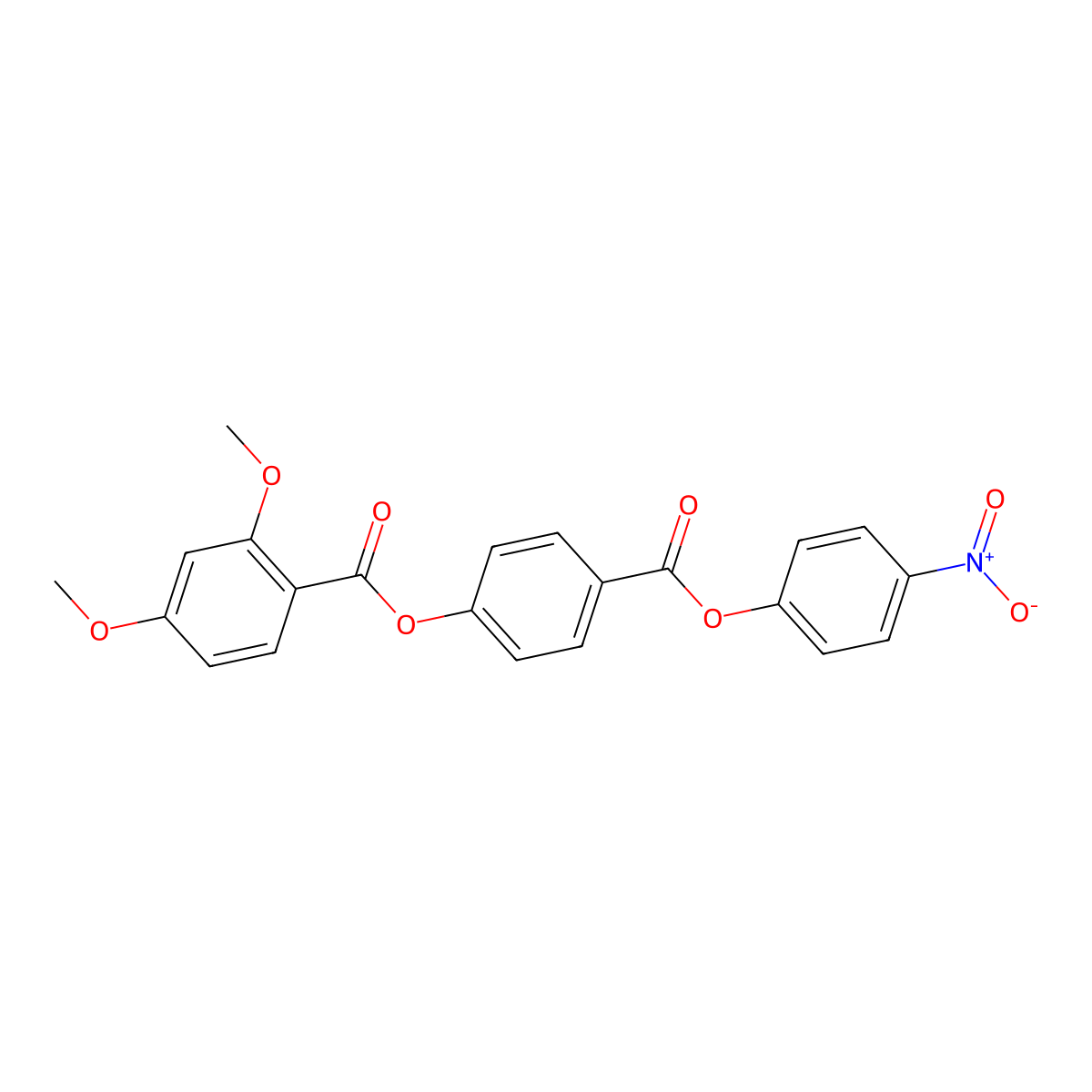 4-[(4-Nitrophenoxy)carbonyl]phenyl 2,4-dimethoxybenzoate molecular structure, CAS 2196195-87-4