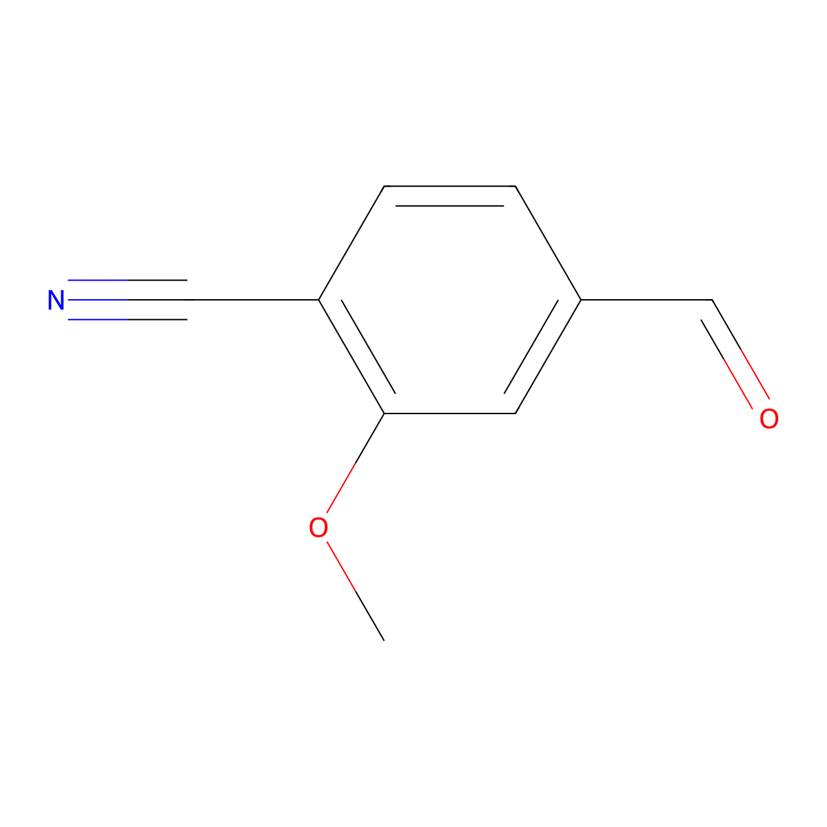 4-Formyl-2-methoxybenzonitrile molecular structure, CAS 21962-49-2