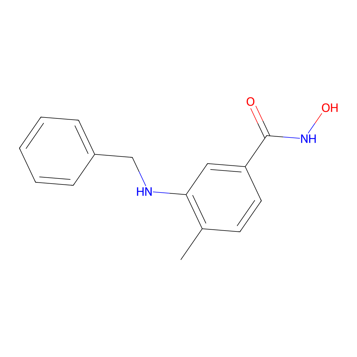 3-(benzylamino)-N-hydroxy-4-methylbenzamide molecular structure, CAS 2196203-96-8