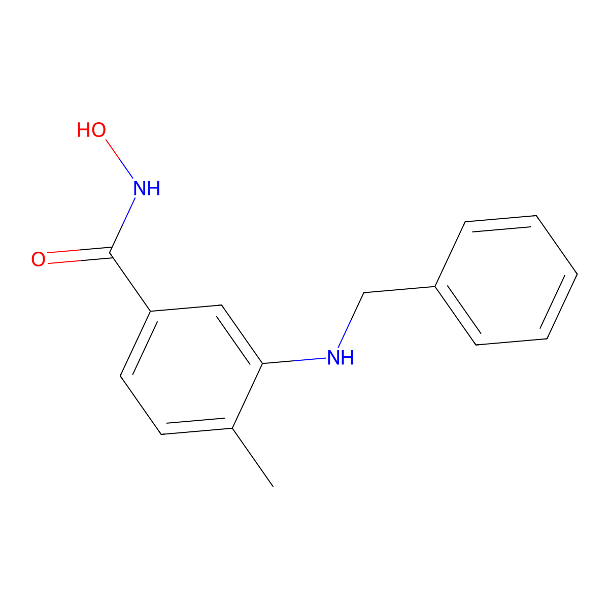 3-(benzylamino)-N-hydroxy-4-methylbenzamide molecular structure, CAS 2196203-96-8