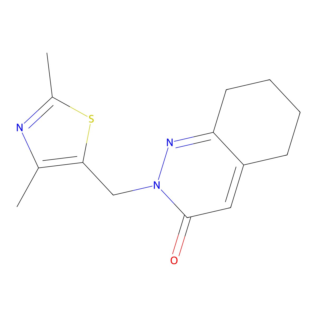 2-[(2,4-Dimethyl-1,3-thiazol-5-yl)methyl]-2,3,5,6,7,8-hexahydrocinnolin-3-one molecular structure, CAS 2196212-06-1