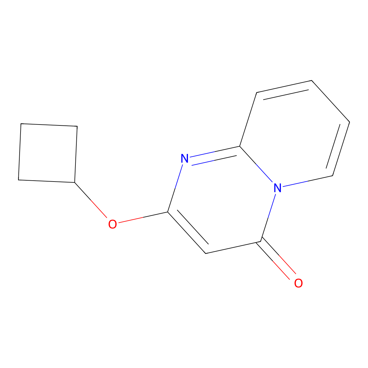 2-cyclobutoxy-4H-pyrido[1,2-a]pyrimidin-4-one molecular structure, CAS 2196214-88-5