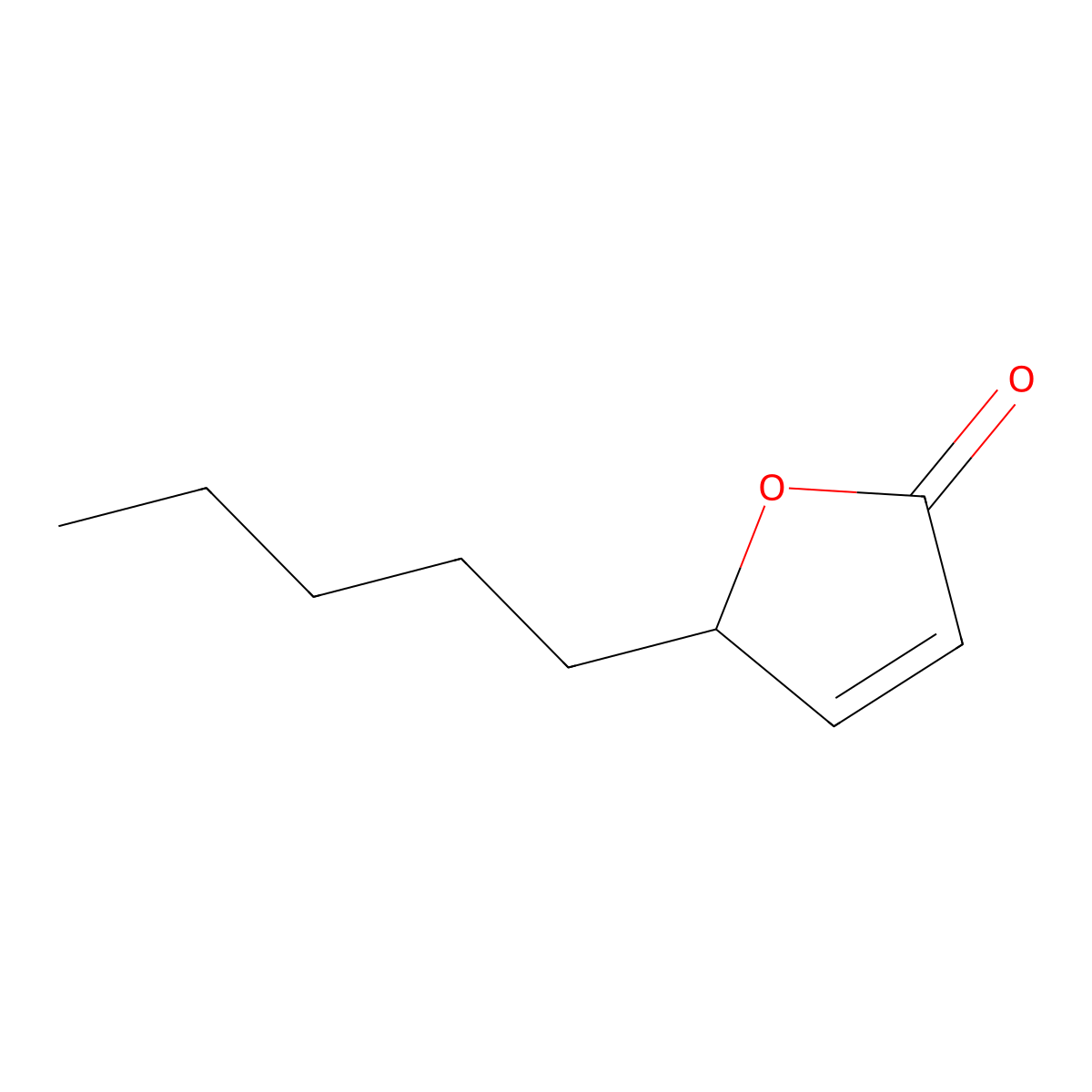2-Nonenoic acid gamma-lactone molecular structure, CAS 21963-26-8