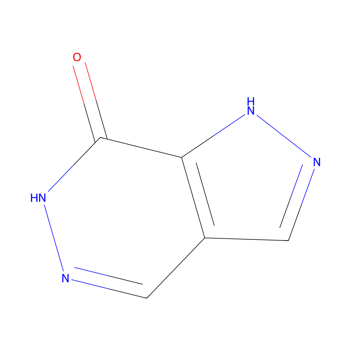2H,6H,7H-pyrazolo(3,4-d)pyridazin-7-one molecular structure, CAS 219631-04-6