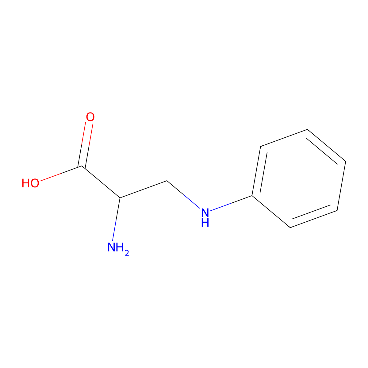 2-Amino-3-(phenylamino)propanoic acid molecular structure, CAS 219638-86-5