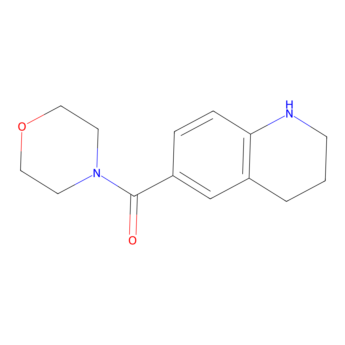 6-(Morpholine-4-carbonyl)-1,2,3,4-tetrahydroquinoline molecular structure, CAS 219646-18-1