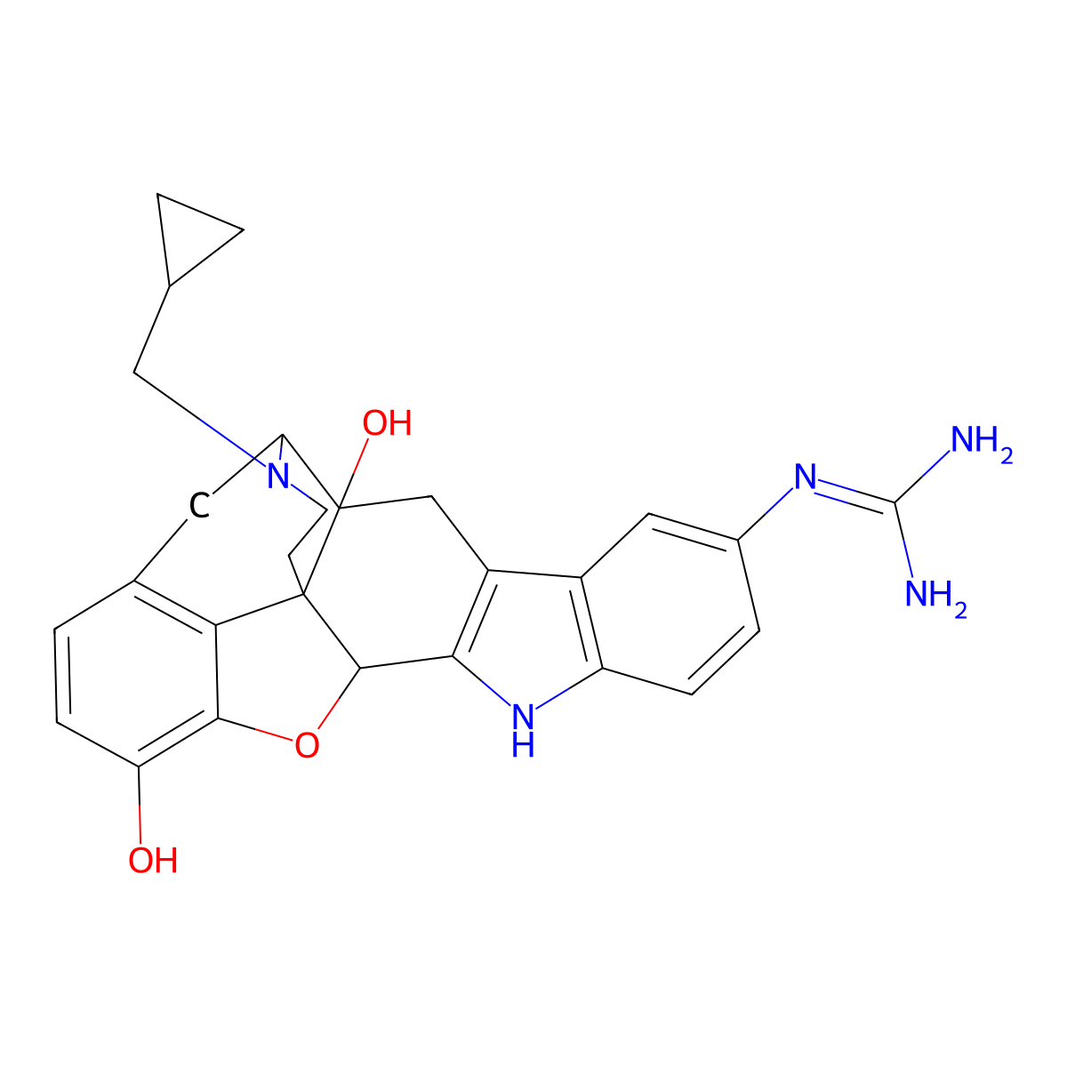 5'-Guanidinonaltrindole molecular structure, CAS 219655-57-9