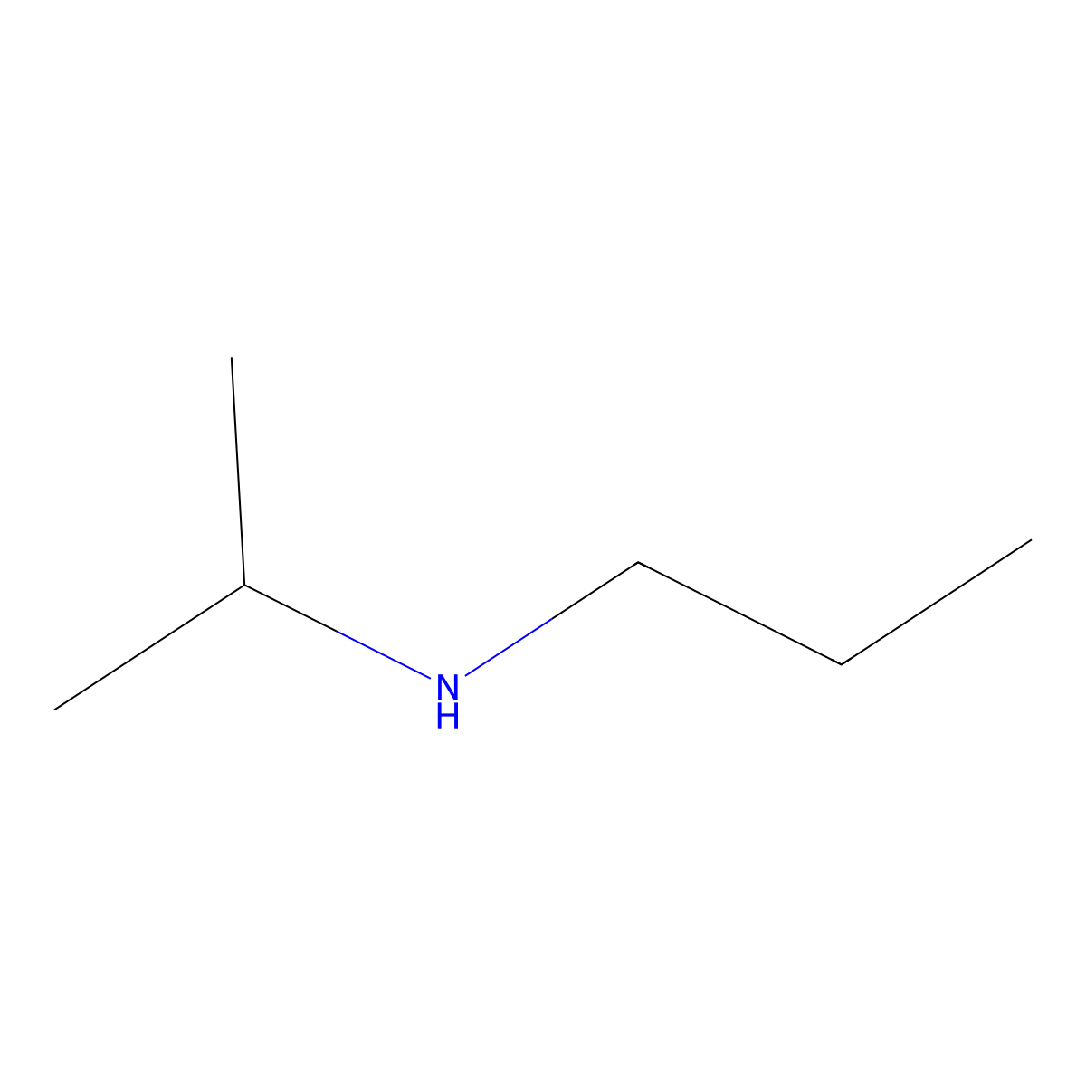 N-Isopropylpropylamine molecular structure, CAS 21968-17-2
