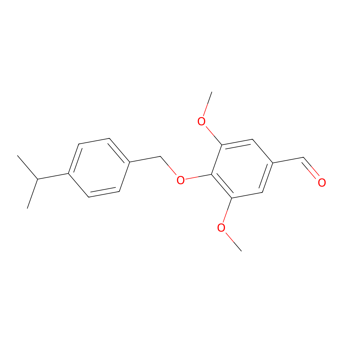 4-(4-Isopropylbenzyloxy)-3,5-dimethoxybenzaldehyde molecular structure, CAS 219685-51-5