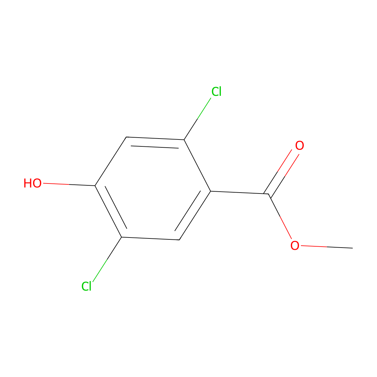 Methyl 2,5-dichloro-4-hydroxybenzoate molecular structure, CAS 219685-77-5