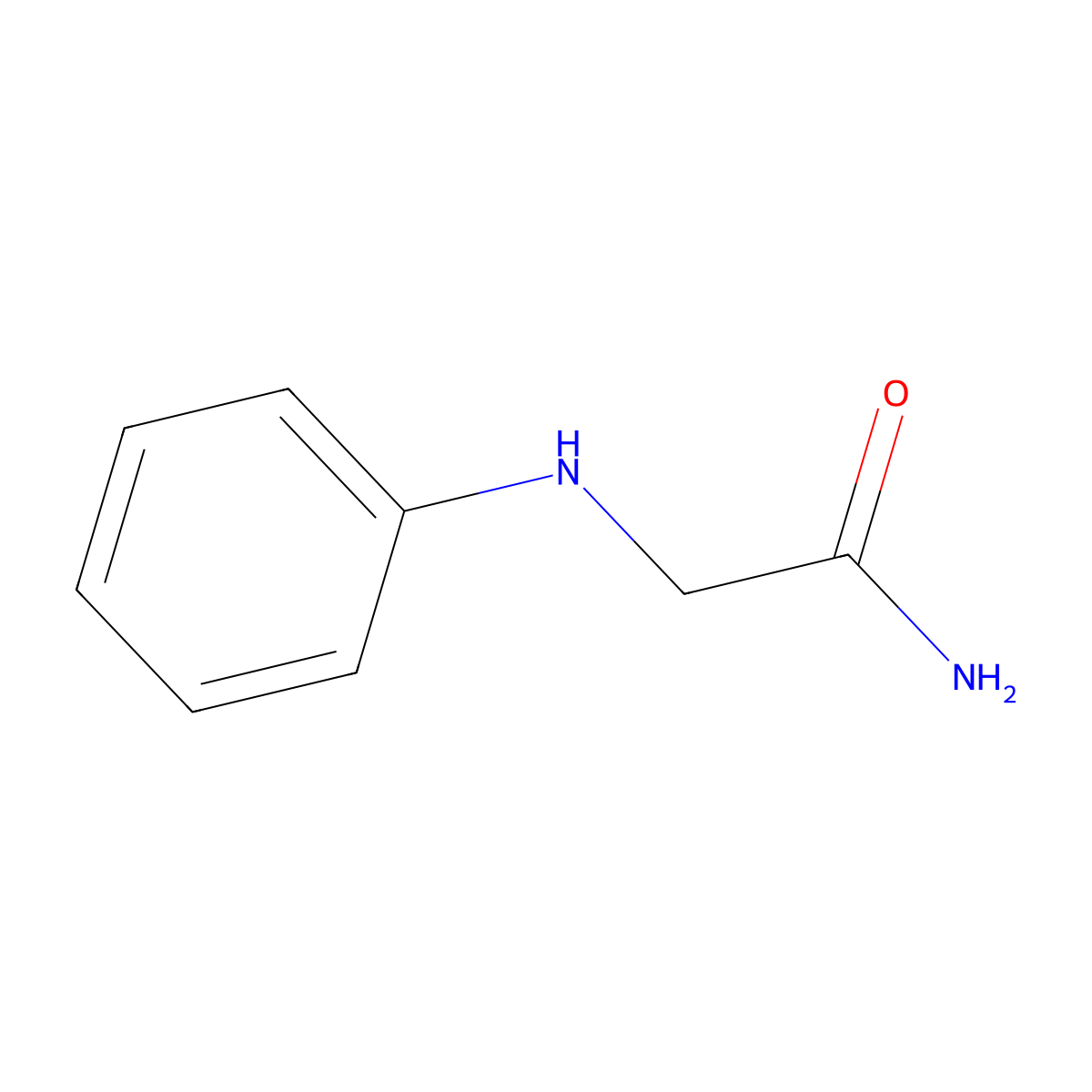 2-(Phenylamino)acetamide molecular structure, CAS 21969-70-0
