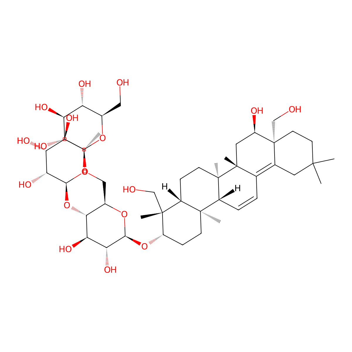 Saikosaponin S molecular structure, CAS 219690-93-4