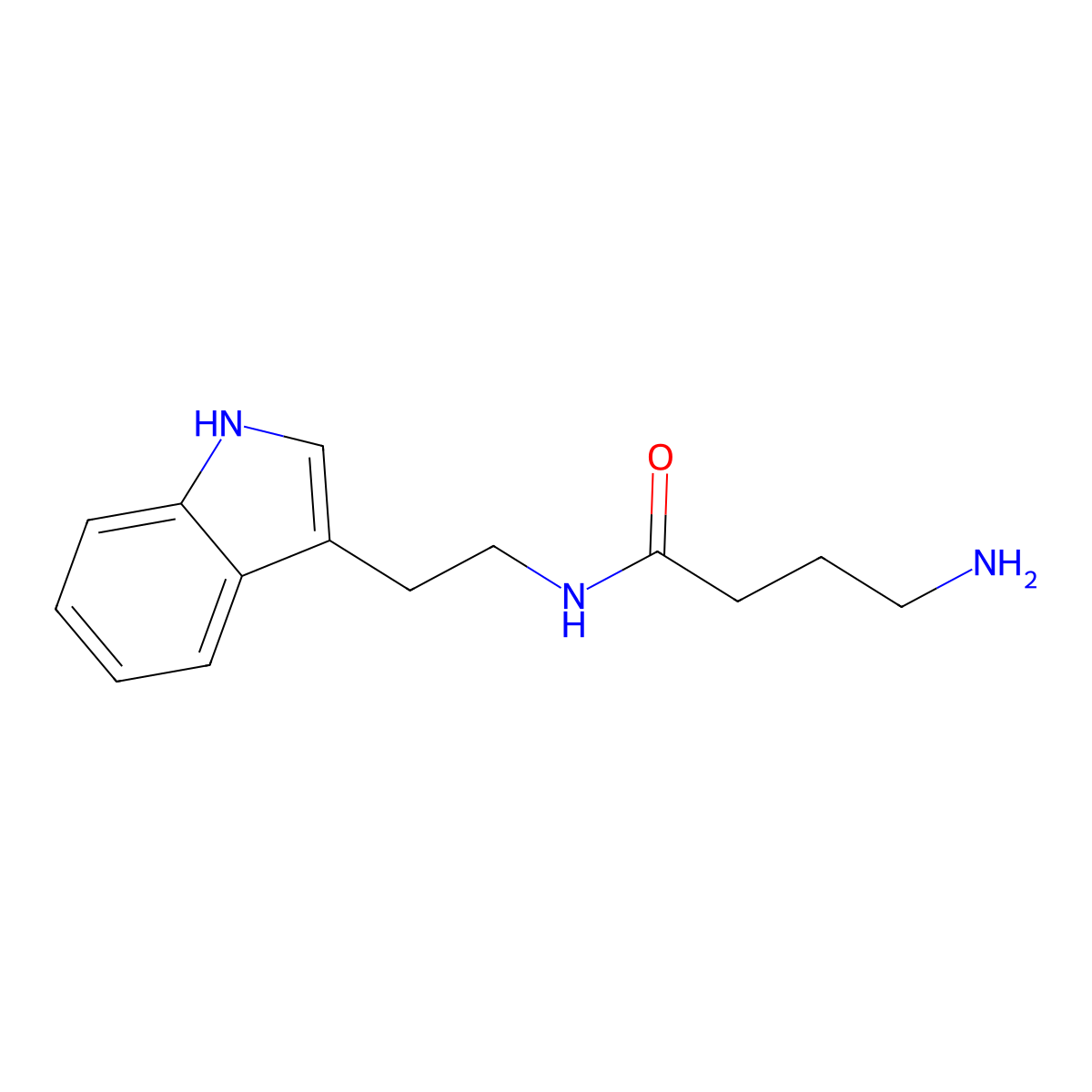 4-amino-N-[2-(1H-indol-3-yl)ethyl]butanamide molecular structure, CAS 219694-79-8