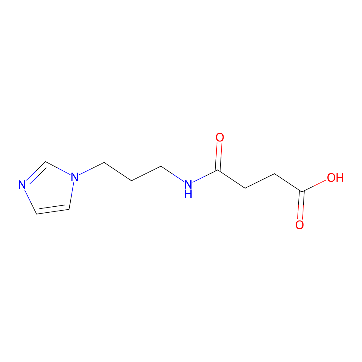 4-{[3-(1H-imidazol-1-yl)propyl]amino}-4-oxobutanoic acid molecular structure, CAS 219694-91-4