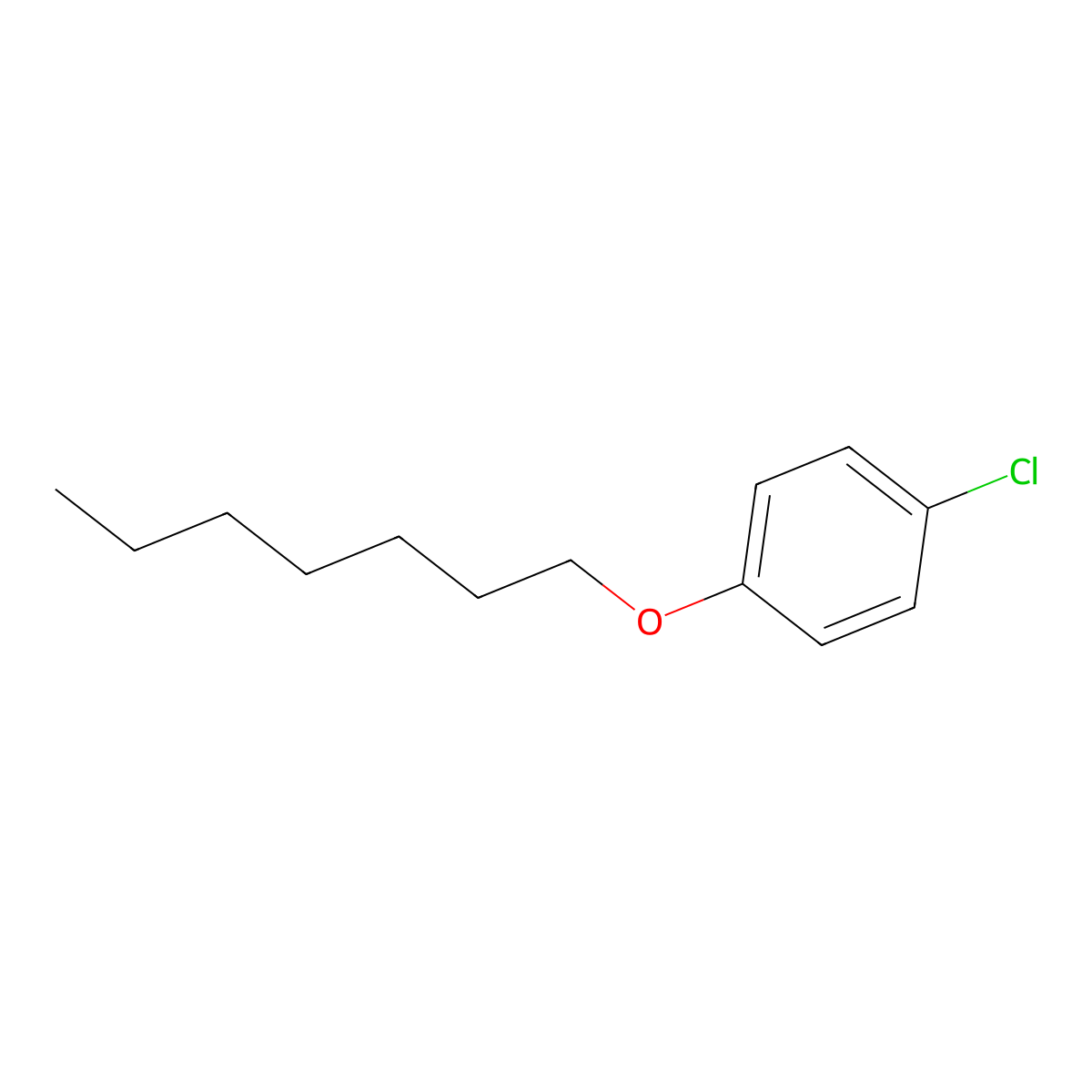 1-Chloro-4-(heptyloxy)benzene molecular structure, CAS 219696-54-5