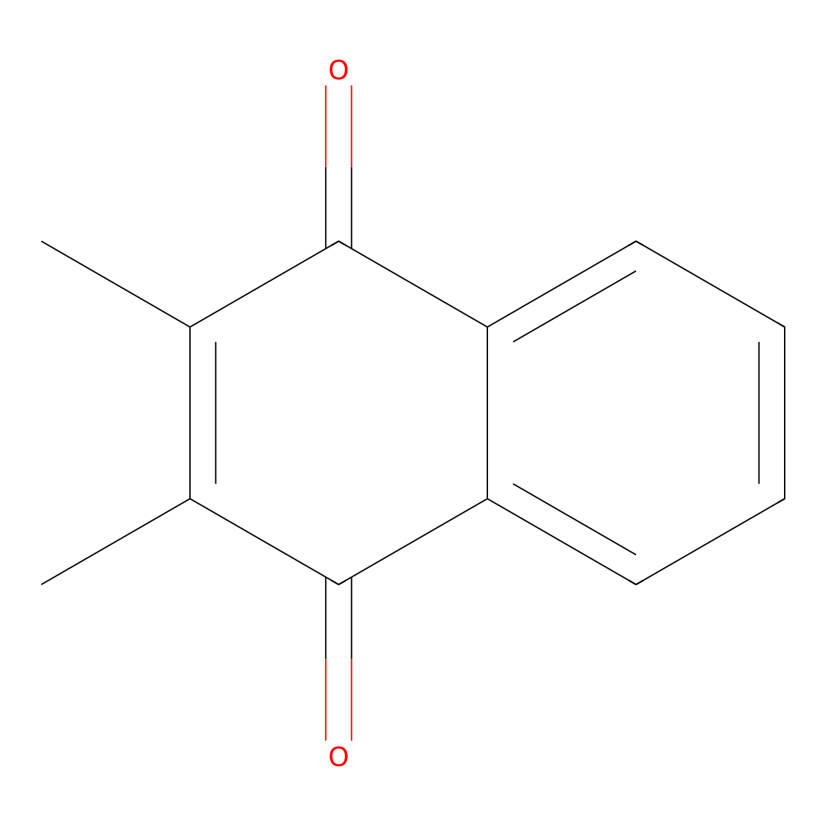 2,3-Dimethyl-1,4-naphthoquinone molecular structure, CAS 2197-57-1