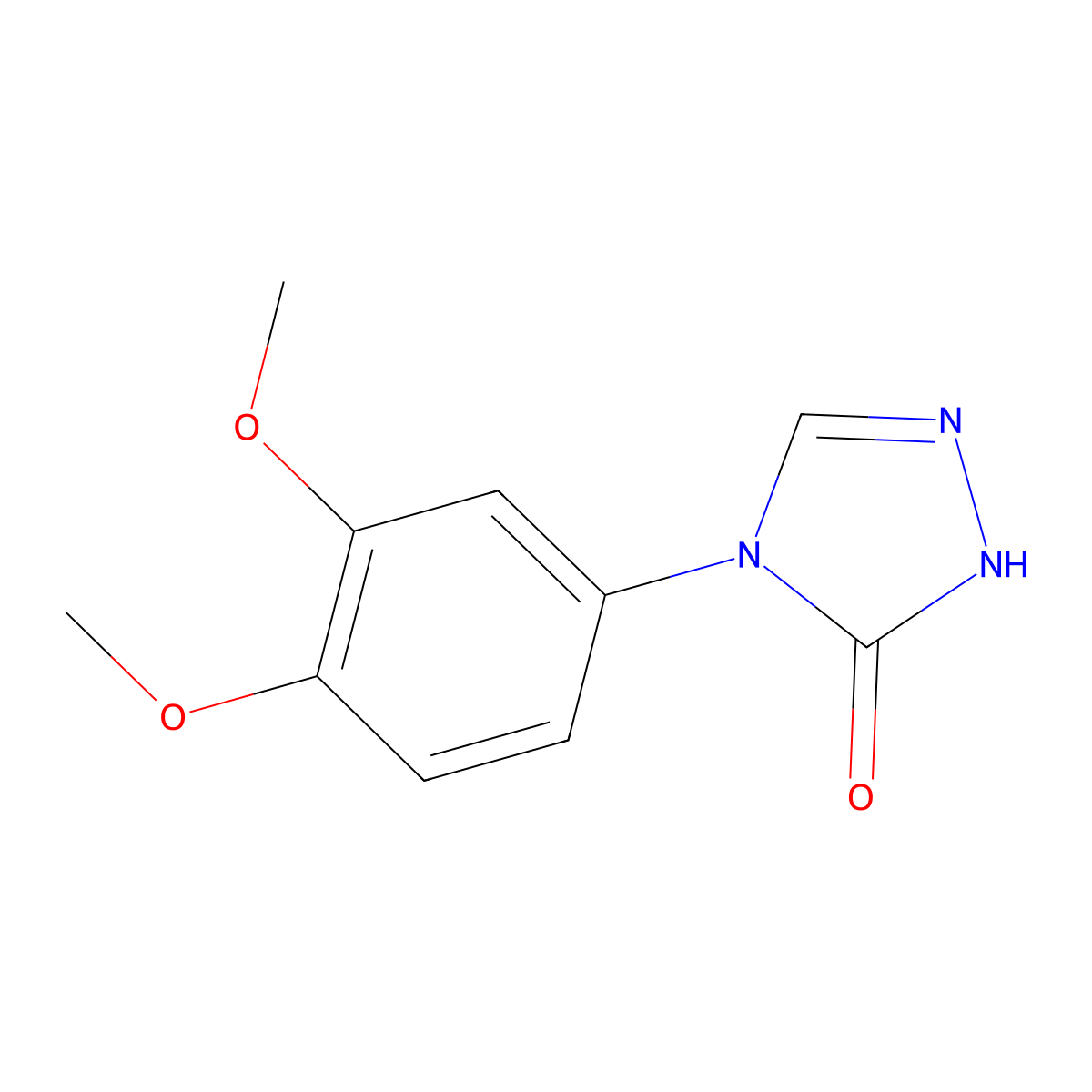 4-(3,4-Dimethoxyphenyl)-2,4-dihydro-3H-1,2,4-triazol-3-one molecular structure, CAS 2197053-18-0