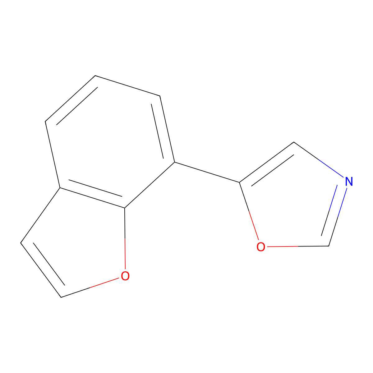 5-(1-Benzofuran-7-yl)-1,3-oxazole molecular structure, CAS 2197053-73-7