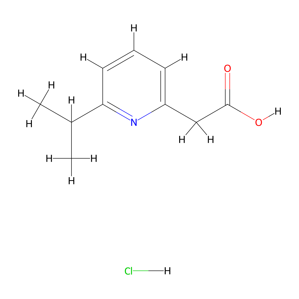 2-(6-Isopropylpyridin-2-yl)acetic acid hydrochloride molecular structure, CAS 2197054-47-8