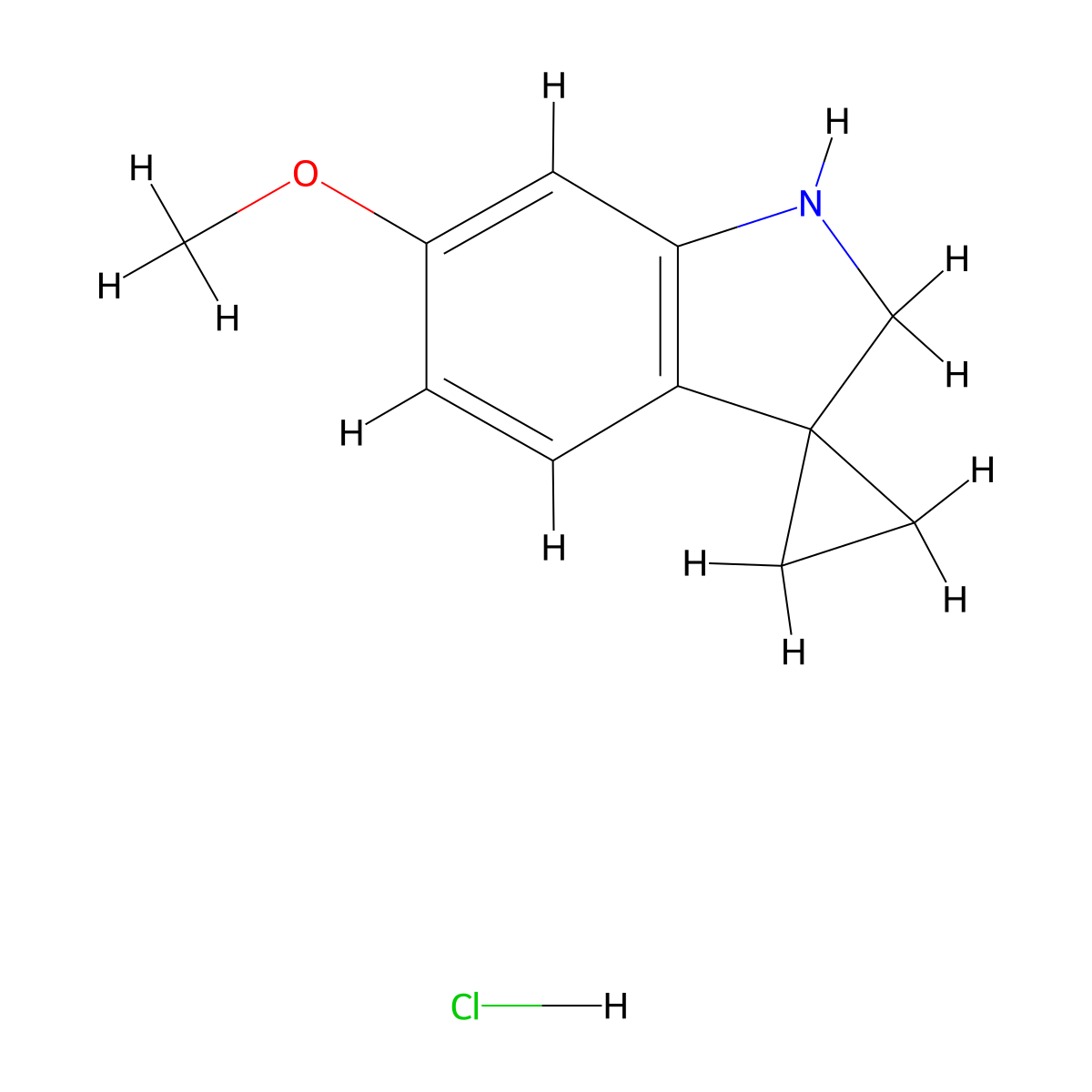 6'-Methoxy-1',2'-dihydrospiro[cyclopropane-1,3'-indole] hydrochloride molecular structure, CAS 2197055-37-9