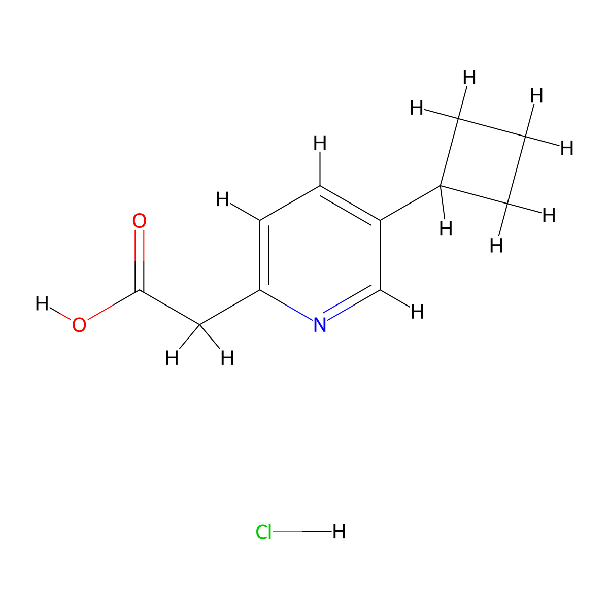 2-(5-Cyclobutylpyridin-2-yl)acetic acidhydrochloride molecular structure, CAS 2197055-45-9