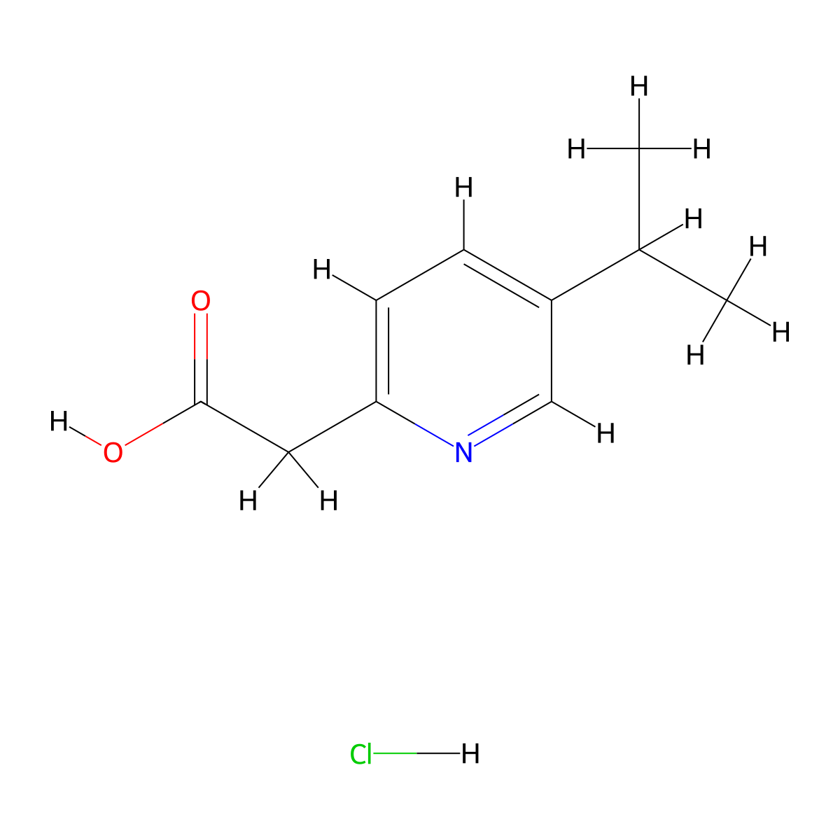 2-(5-Isopropylpyridin-2-yl)acetic acid hydrochloride molecular structure, CAS 2197056-93-0