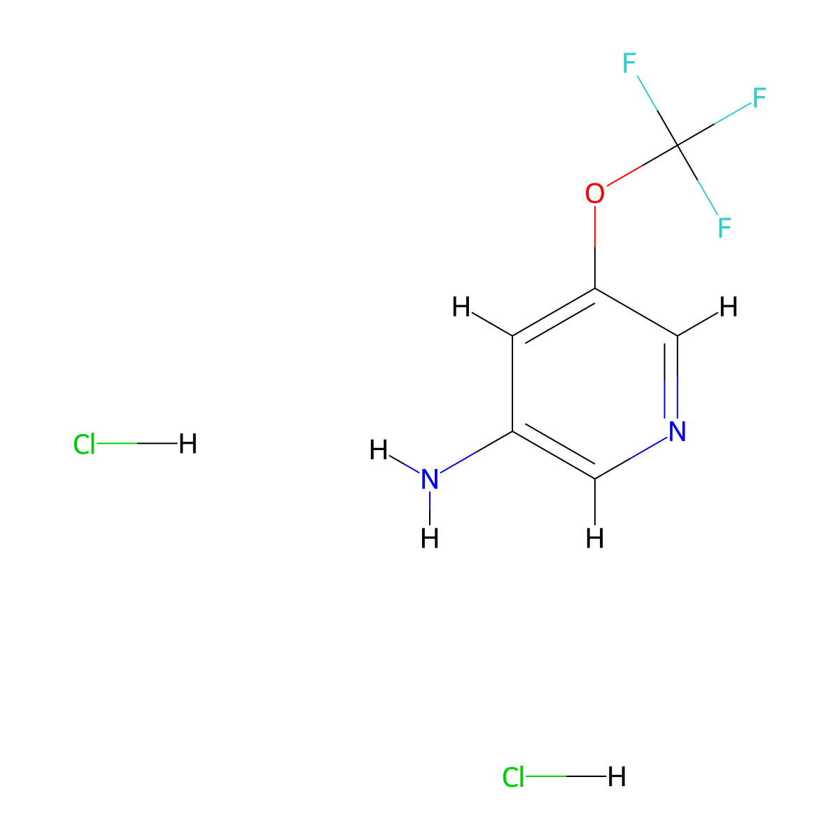 5-(Trifluoromethoxy)pyridin-3-amine dihydrochloride molecular structure, CAS 2197057-53-5