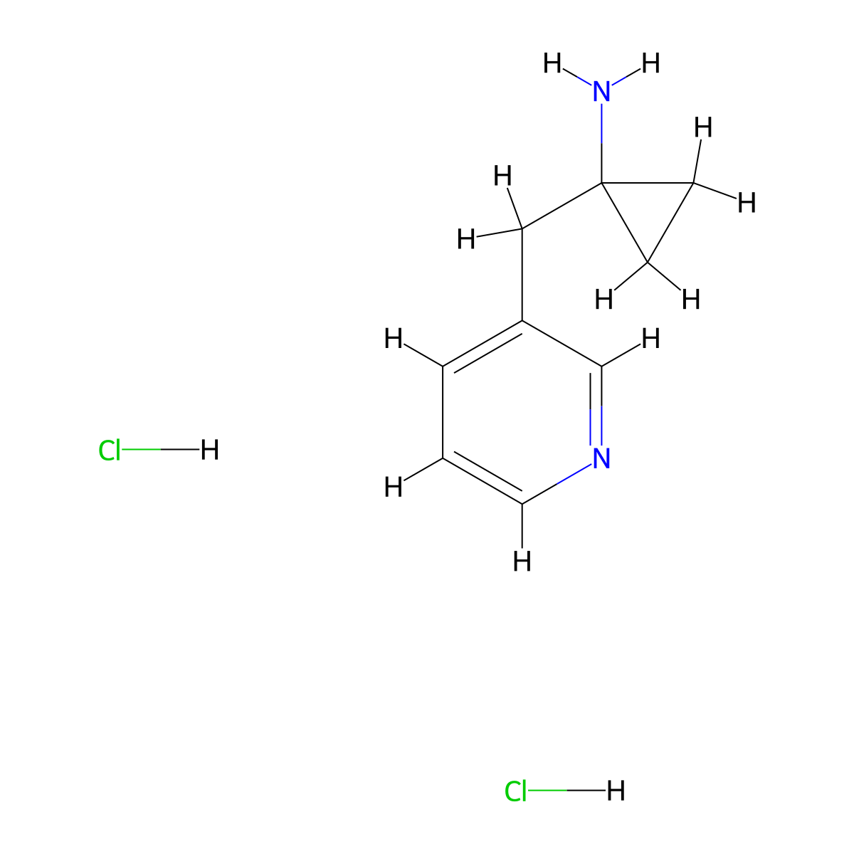 1-(Pyridin-3-ylmethyl)cyclopropanamine dihydrochloride molecular structure, CAS 2197061-84-8