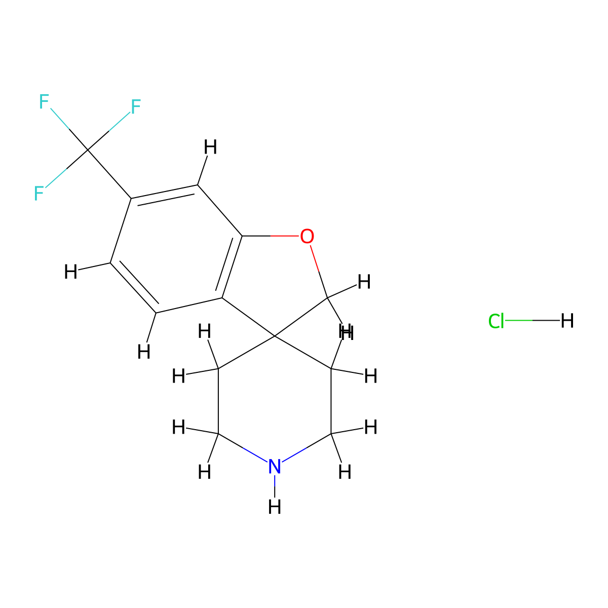 6-(Trifluoromethyl)-2H-spiro[1-benzofuran-3,4'-piperidine] hydrochloride molecular structure, CAS 2197062-24-9