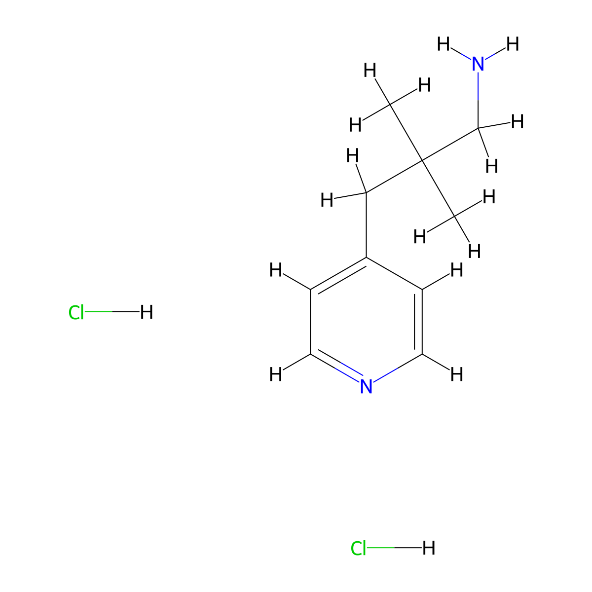 2,2-Dimethyl-3-(pyridin-4-YL)propan-1-amine dihydrochloride molecular structure, CAS 2197062-41-0