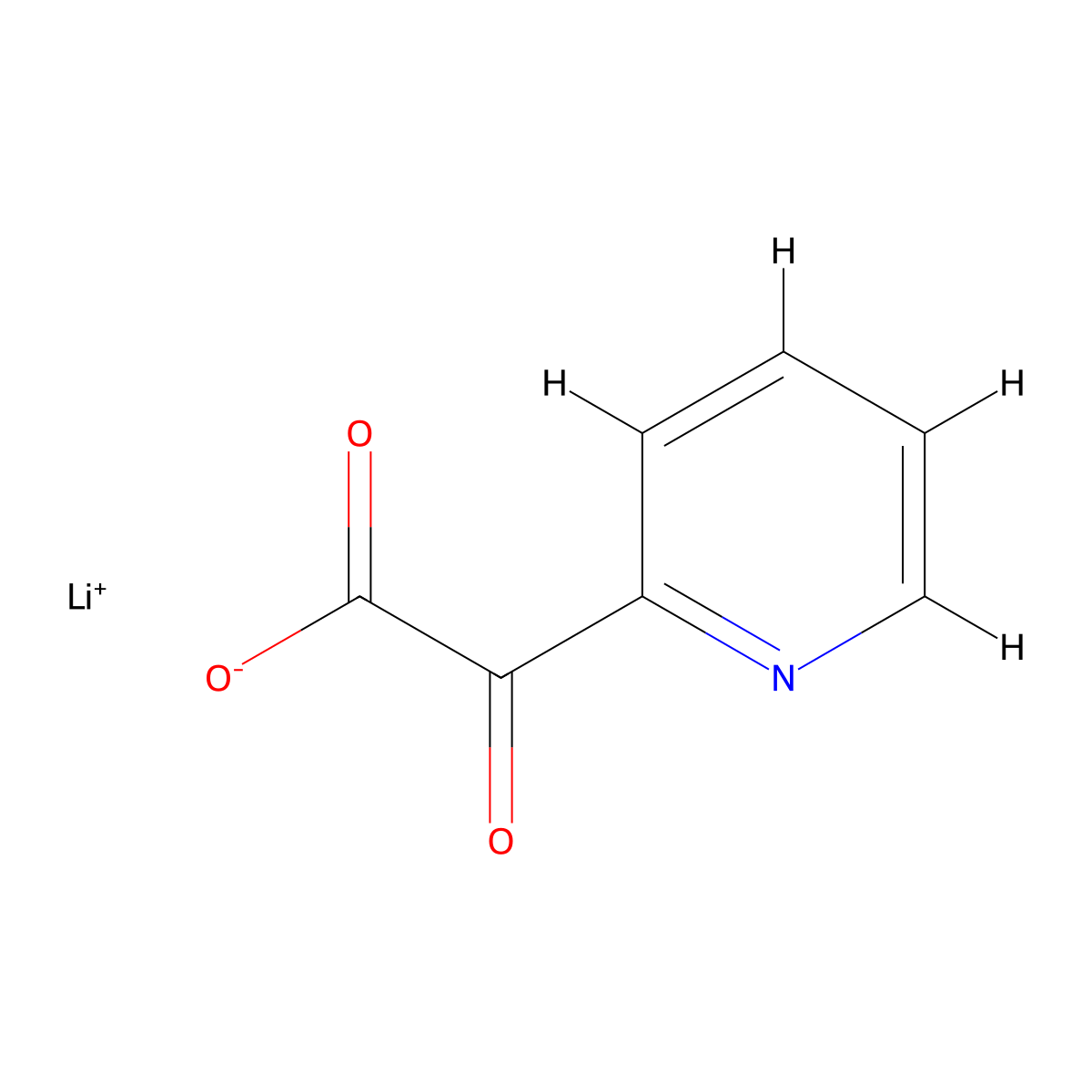 Lithium 2-oxo-2-(pyridin-2-yl)acetate molecular structure, CAS 2197062-53-4