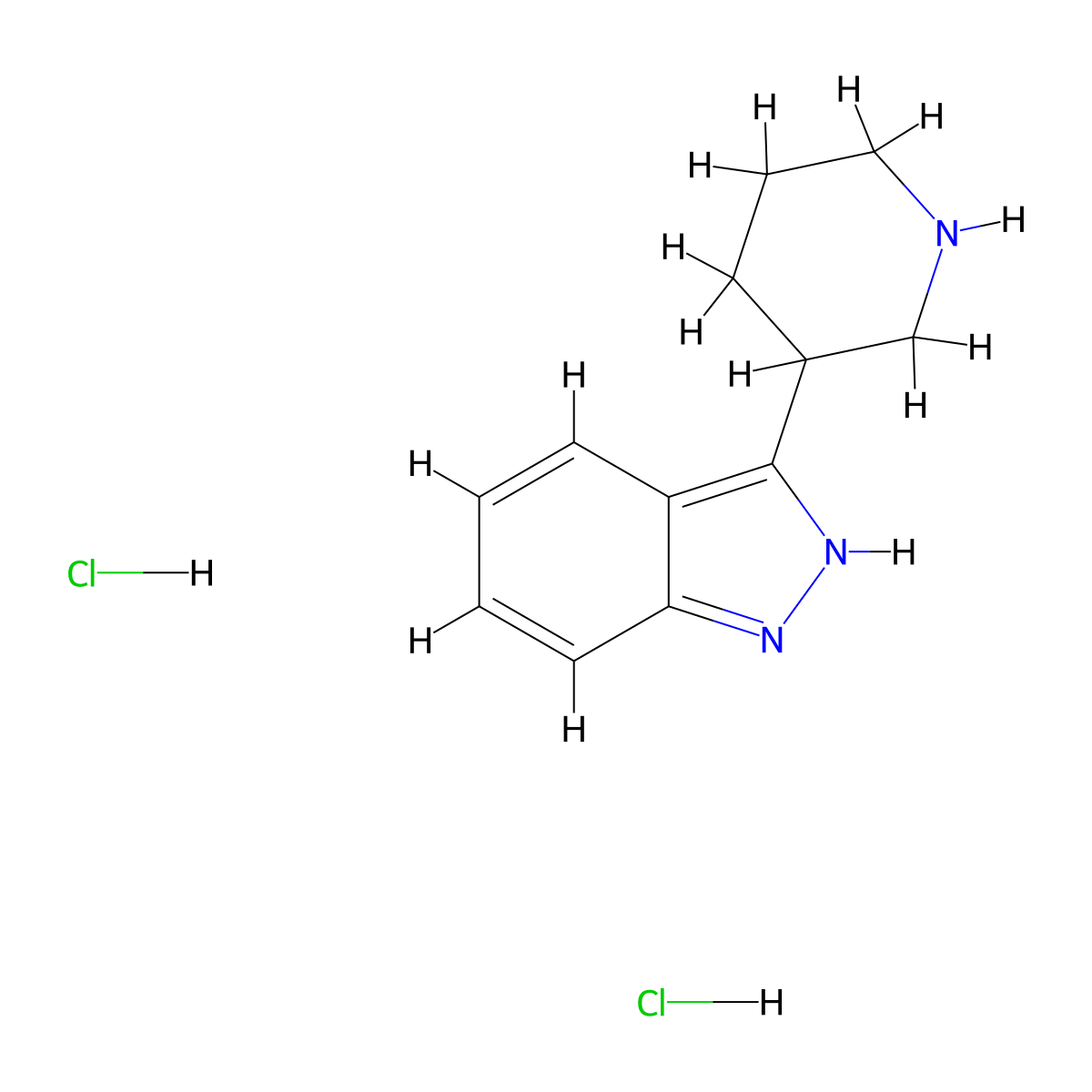 3-(Piperidin-3-yl)-1H-indazole dihydrochloride molecular structure, CAS 2197062-74-9