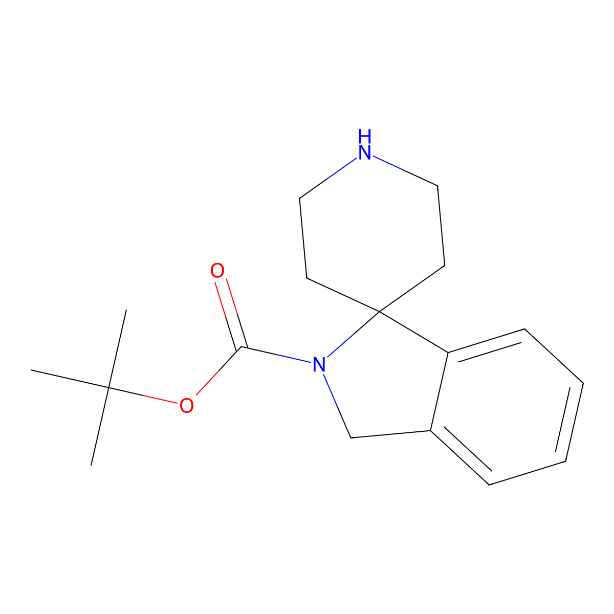 Tert-butyl 3H-spiro[isoindole-1,4'-piperidine]-2-carboxylate molecular structure, CAS 2197062-81-8