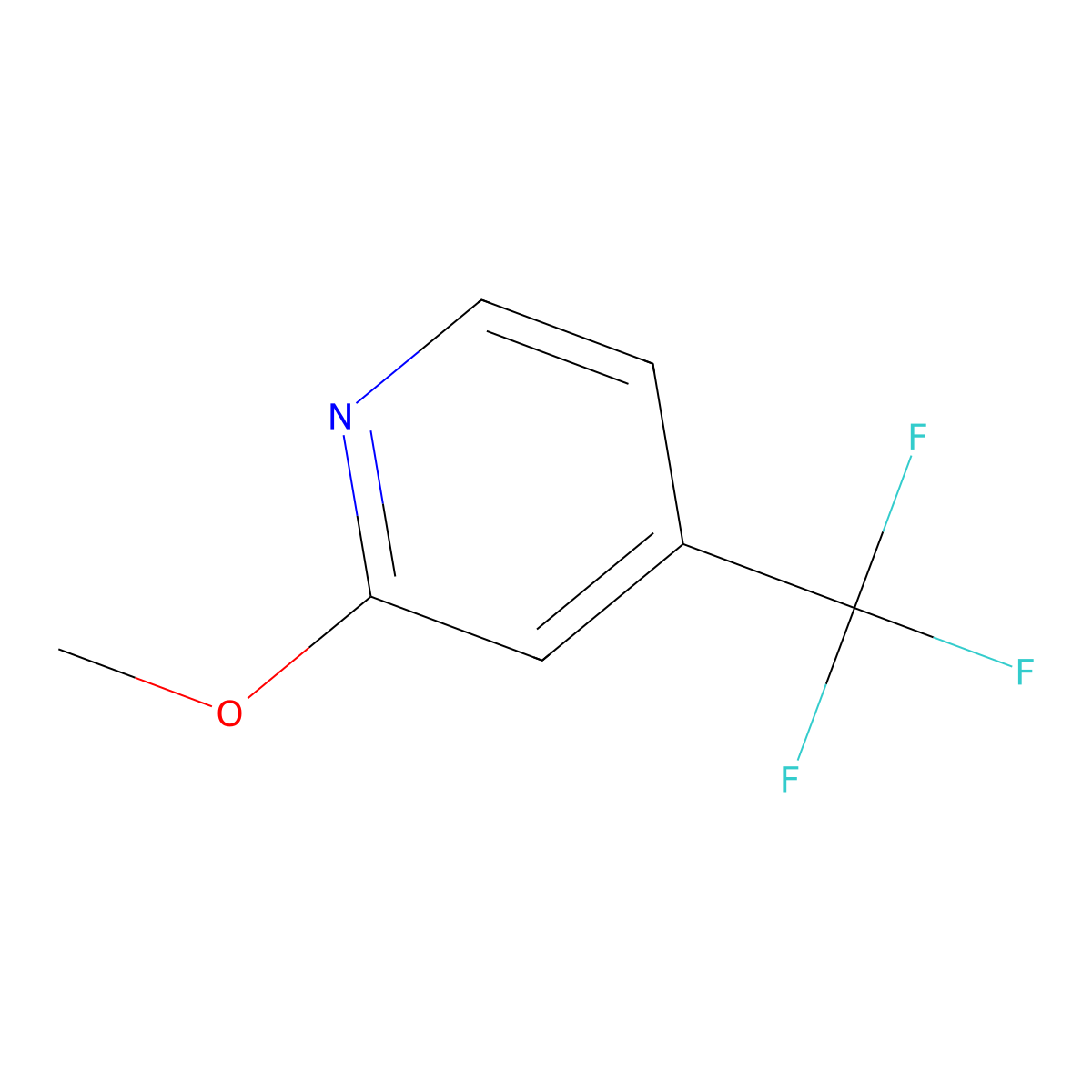 Pyridine, 2-methoxy-4-(trifluoromethyl)- molecular structure, CAS 219715-34-1