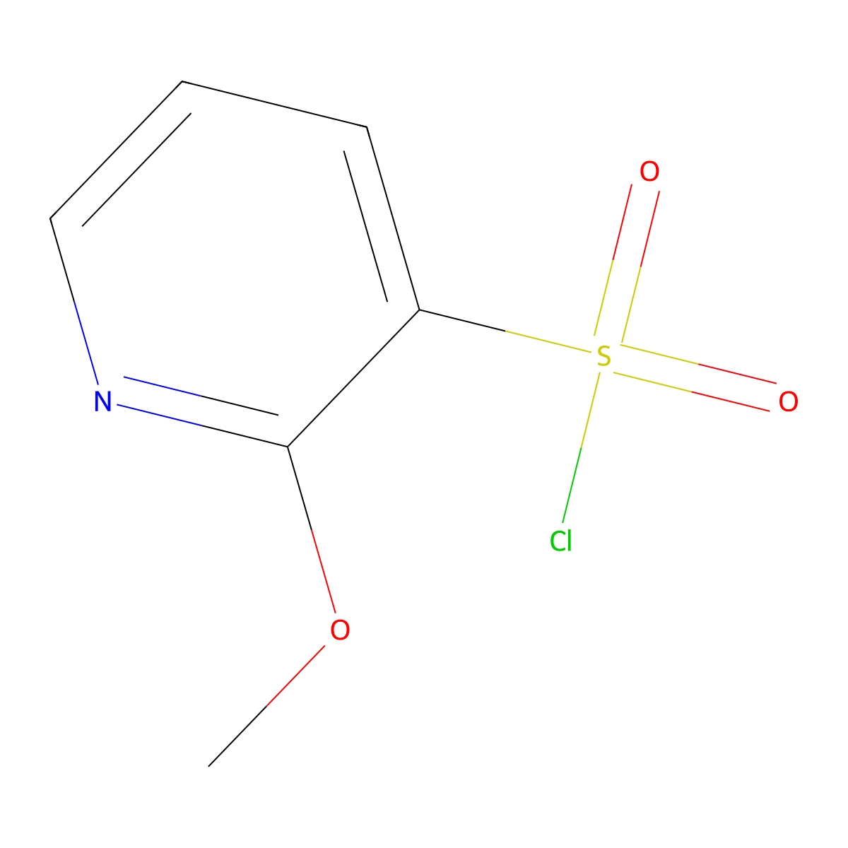 2-Methoxypyridine-3-sulfonyl chloride molecular structure, CAS 219715-44-3
