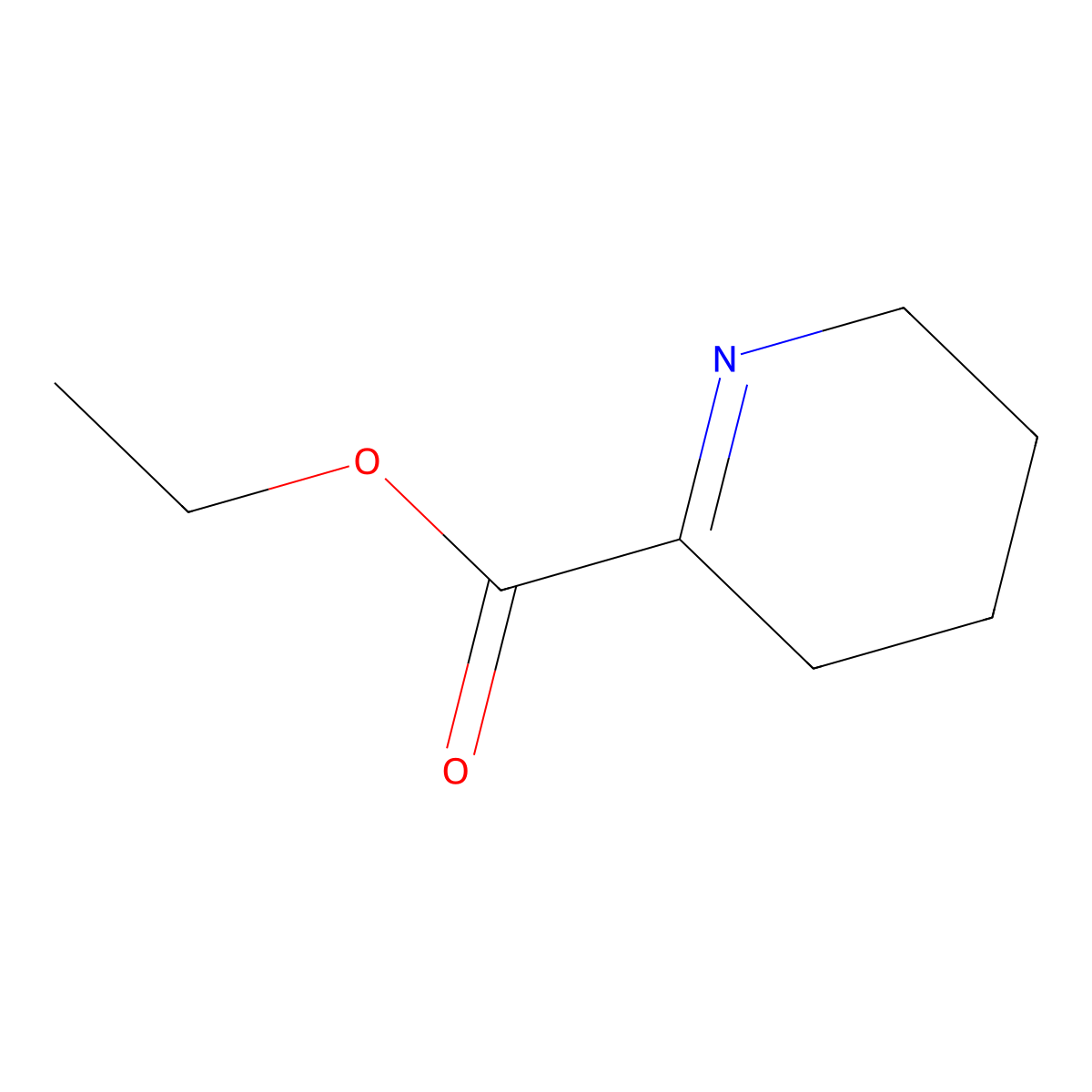 Ethyl 3,4,5,6-tetrahydropyridine-2-carboxylate molecular structure, CAS 219718-35-1