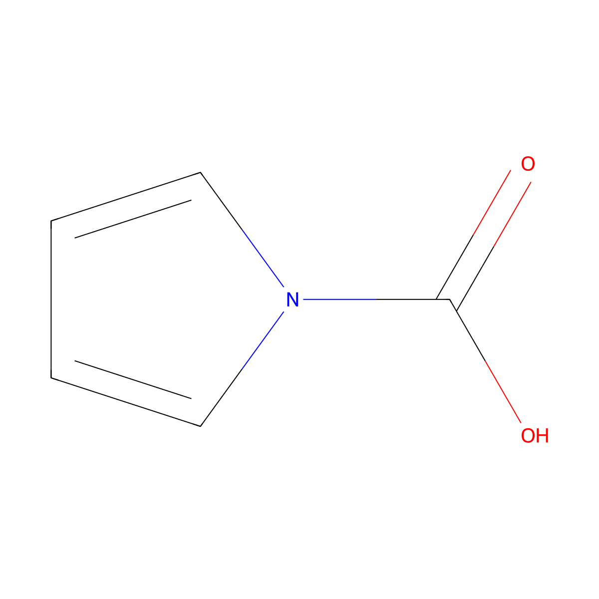 1H-pyrrole-1-carboxylic acid molecular structure, CAS 21972-99-6