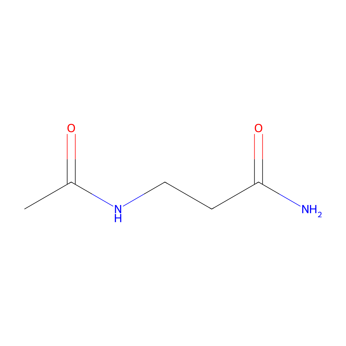 3-(Acetylamino)propanamide molecular structure, CAS 219724-47-7
