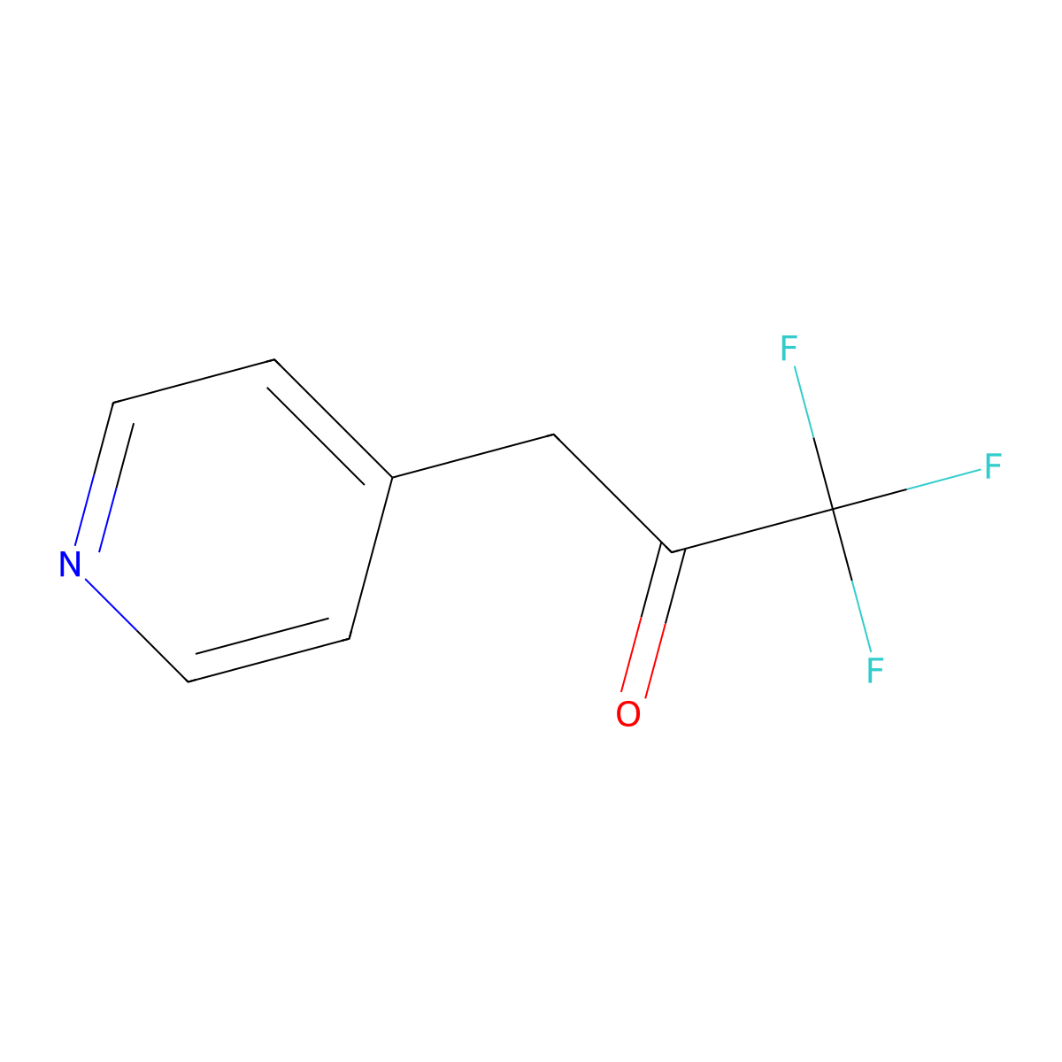 1,1,1-Trifluoro-3-(pyridin-4-yl)propan-2-one molecular structure, CAS 219726-54-2