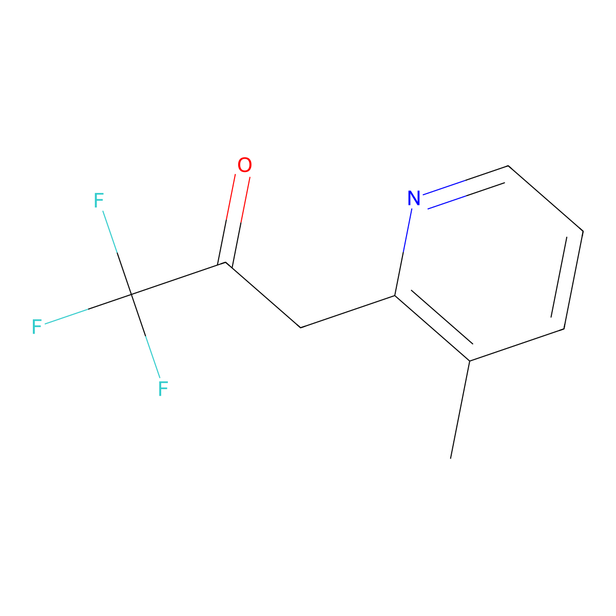 1,1,1-Trifluoro-3-(3-methyl-2-pyridinyl)-2-propanone molecular structure, CAS 219726-55-3