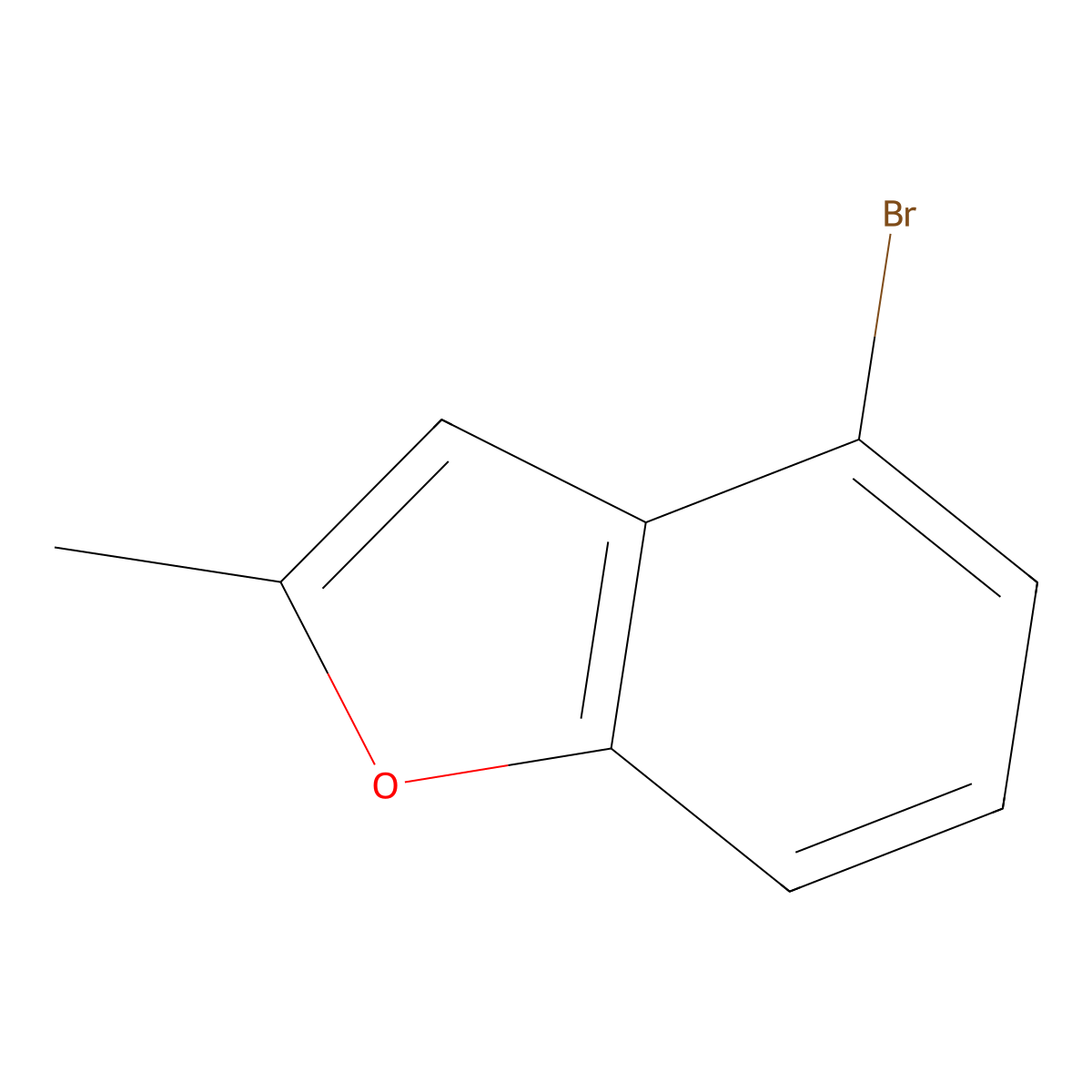 4-Bromo-2-methylbenzofuran molecular structure, CAS 219739-70-5