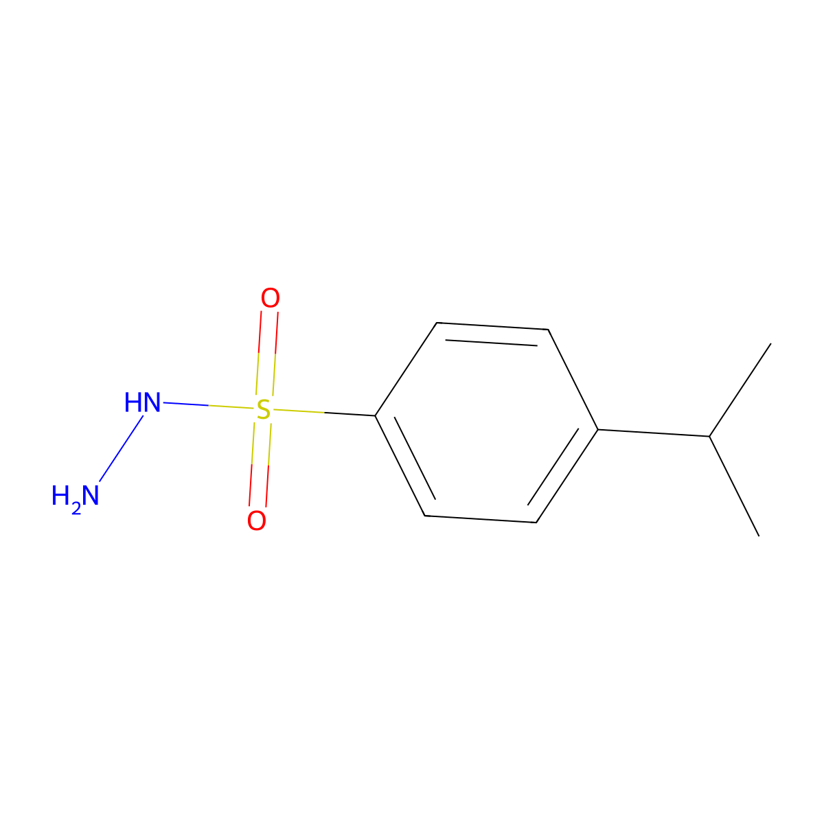 4-Isopropylbenzenesulfonohydrazide molecular structure, CAS 219741-32-9