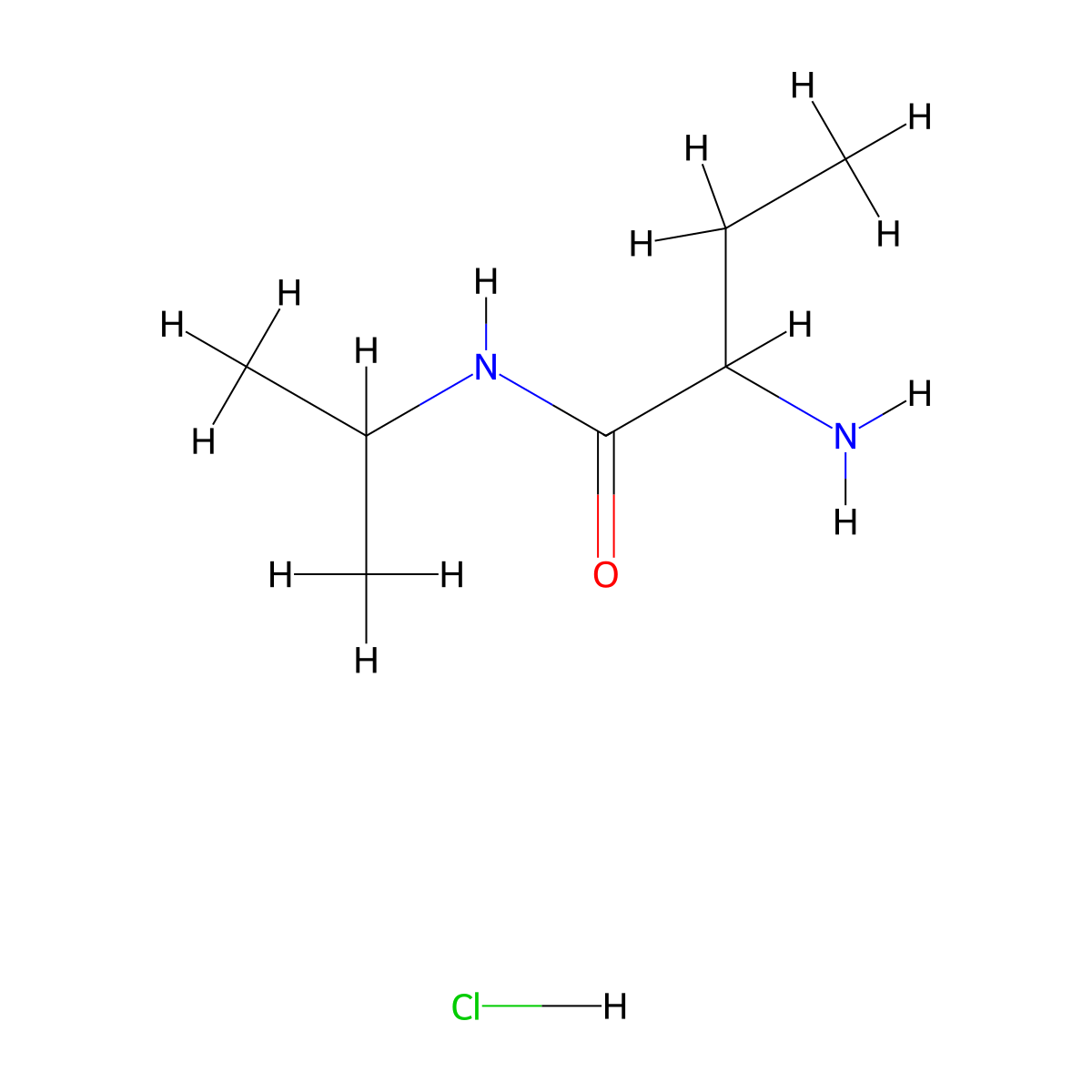 2-Amino-N-isopropylbutanamide hydrochloride molecular structure, CAS 2197413-21-9