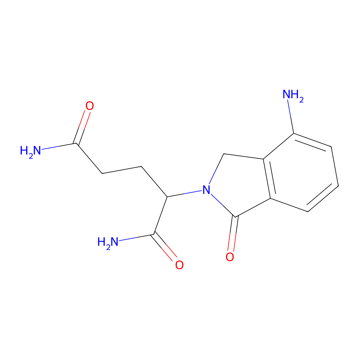 2-(4-Amino-1-oxoisoindolin-2-yl)pentanediamide molecular structure, CAS 2197414-55-2