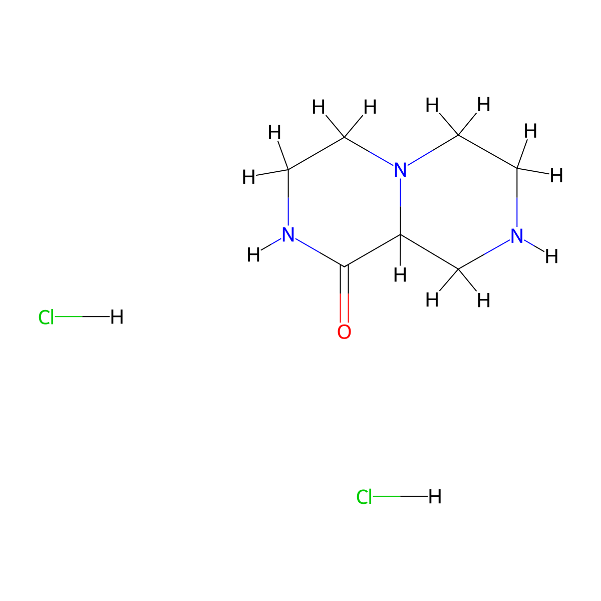 octahydro-1H-pyrazino[1,2-a]piperazin-1-one dihydrochloride molecular structure, CAS 2197416-30-9