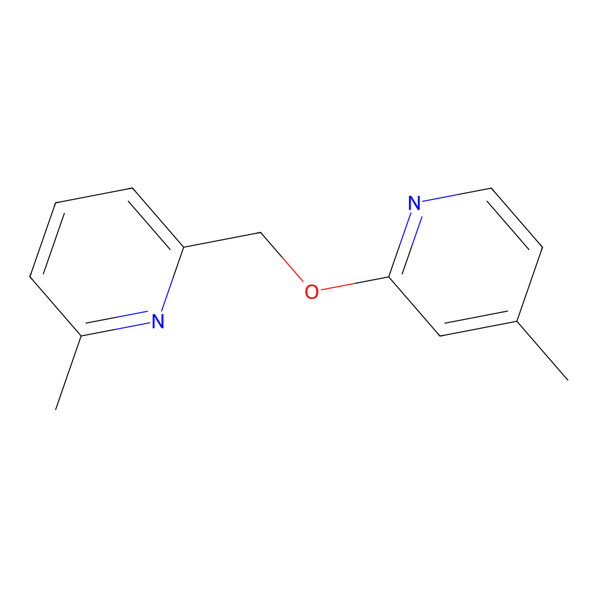4-Methyl-2-[(6-methylpyridin-2-yl)methoxy]pyridine molecular structure, CAS 2197493-37-9