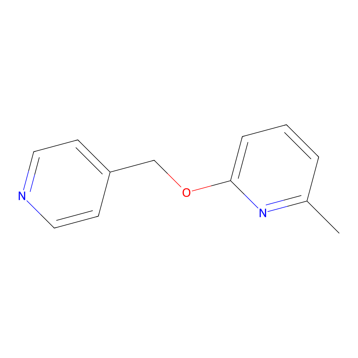 2-Methyl-6-[(pyridin-4-yl)methoxy]pyridine molecular structure, CAS 2197493-93-7