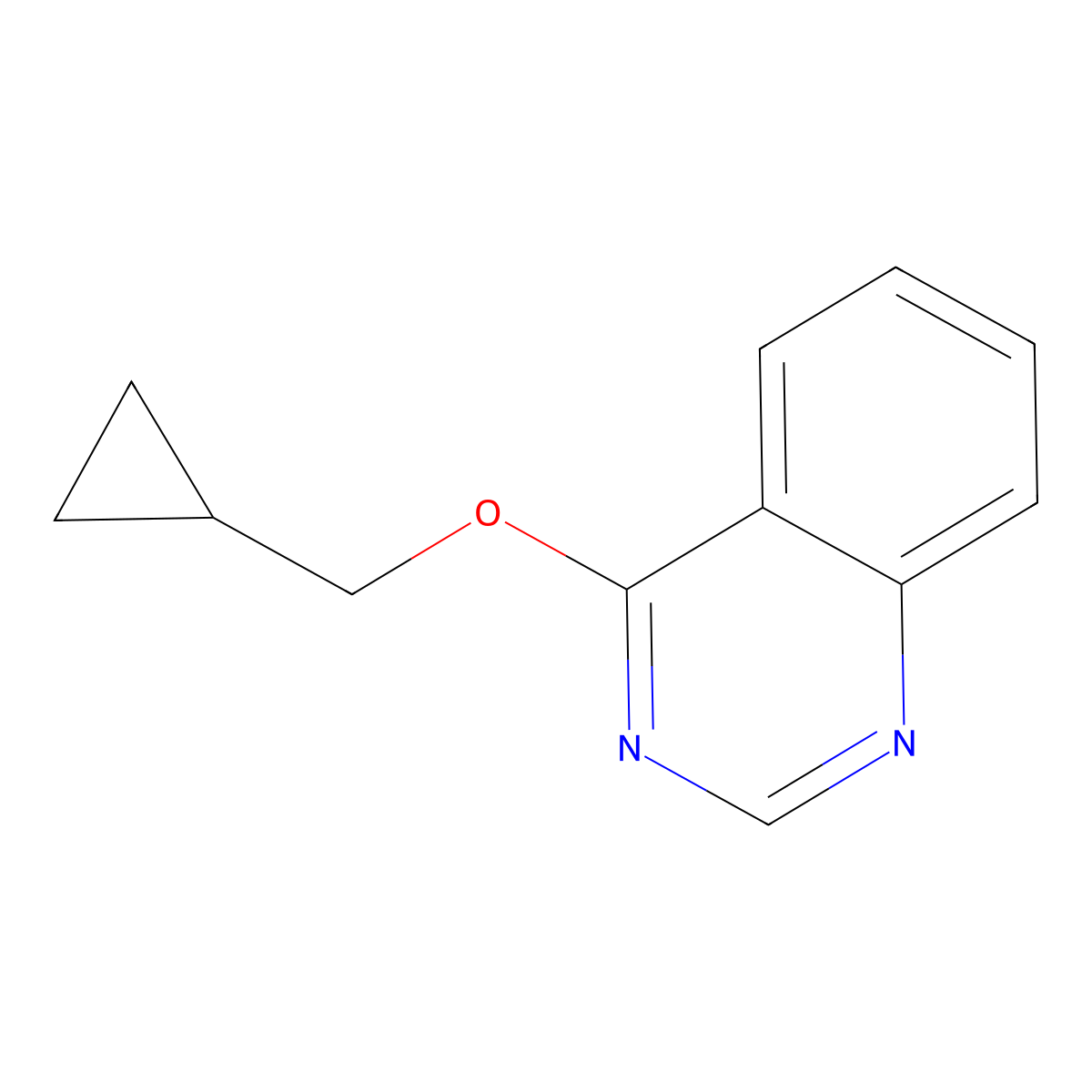 4-(Cyclopropylmethoxy)quinazoline molecular structure, CAS 2197497-99-5