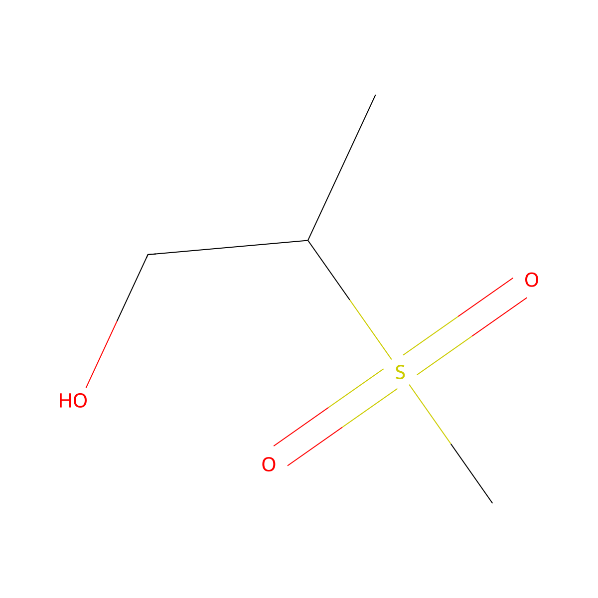 2-Methanesulfonylpropan-1-ol molecular structure, CAS 21975-08-6